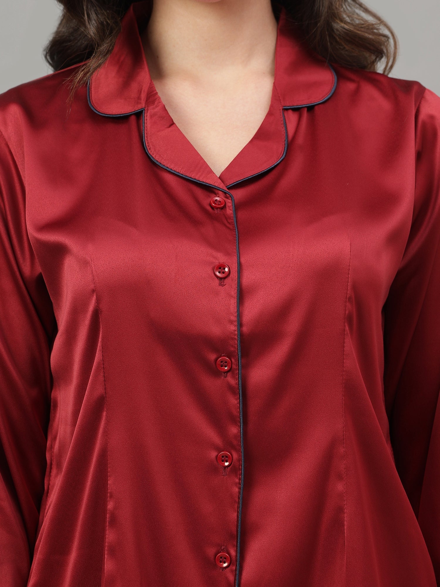 Maroon Night suit with Pajama
