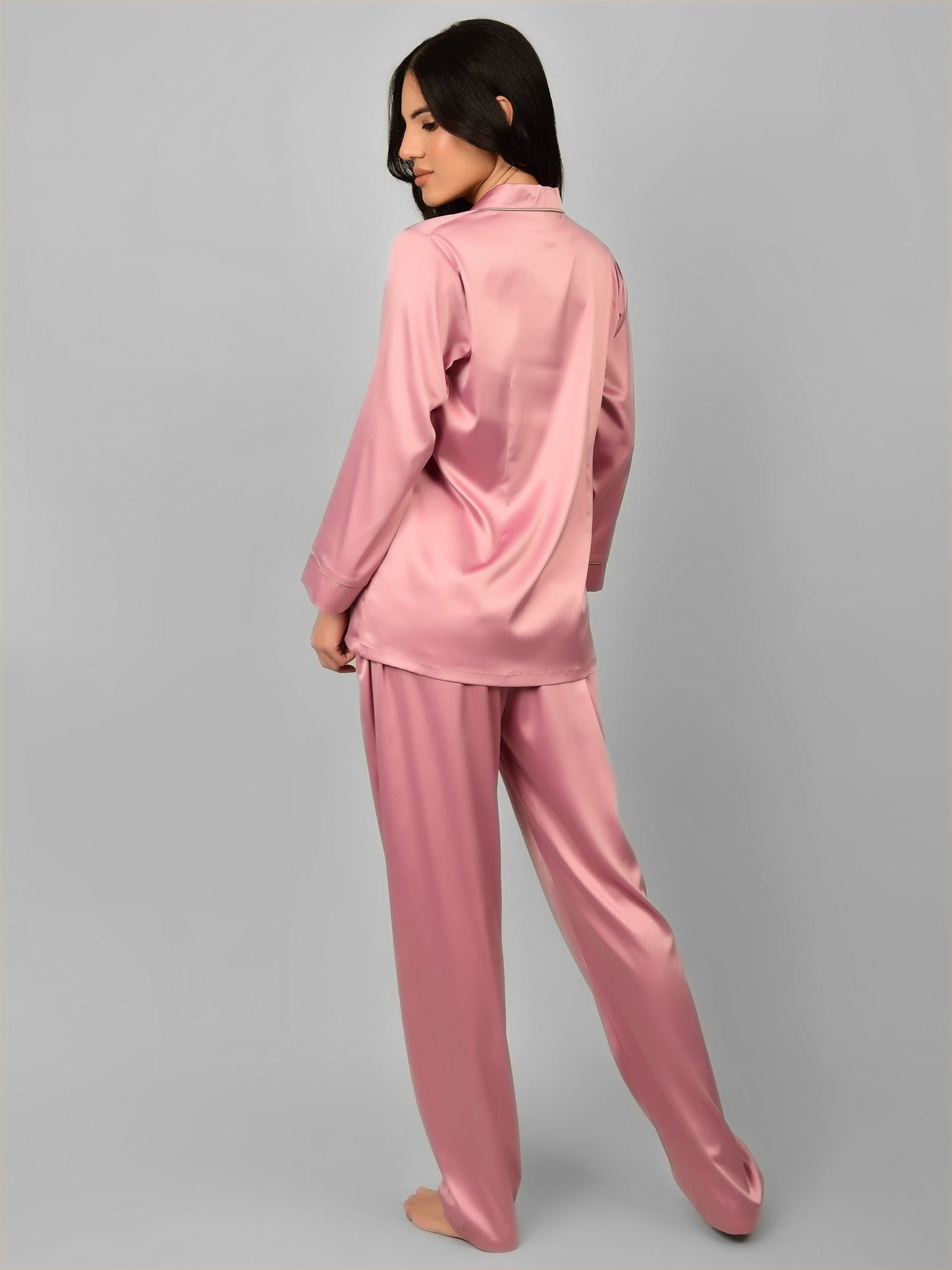 Pink Night Suit in Satin