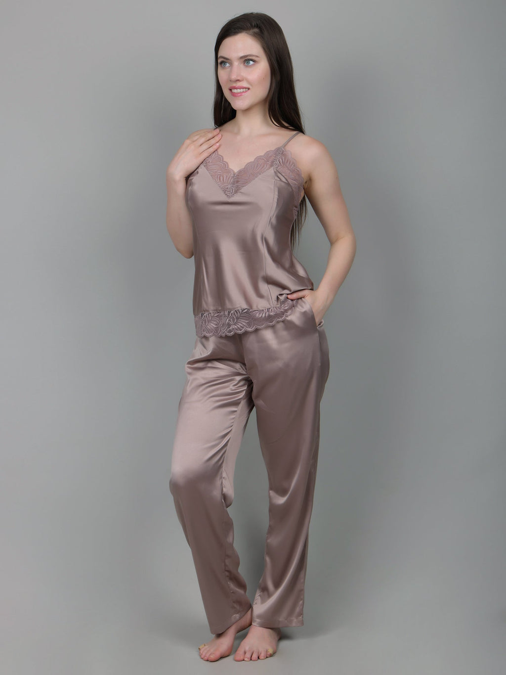 Pale Mushroom Nightdress Set