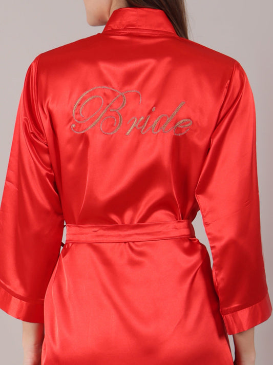 Bridal Robe in Red