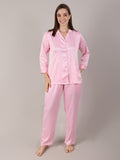 Full look of night suit set with shirt and pajama for women for daily wear, honeymoon and bachorette themes
