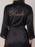 All time favourite color Black in the Bridal robe for makeup shoots and getting ready moments.
