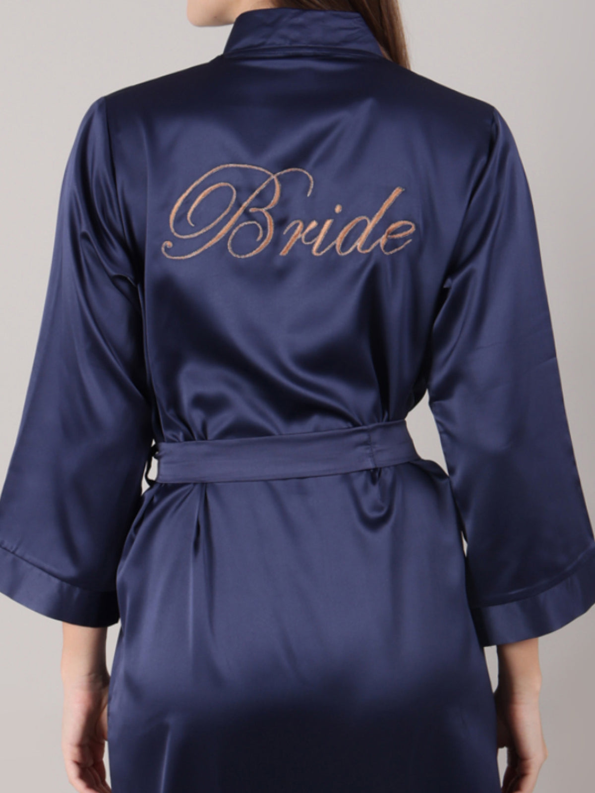 This is a bridal robe in satin for women or bride to be. Good coverage and soft on skin fabric.
