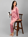 Rosete satin pajama set for women